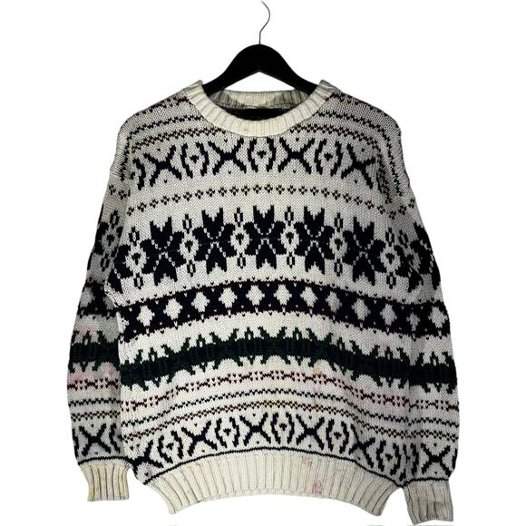 Vintage American Portrait Knit Sweater - Picture 1 of 6